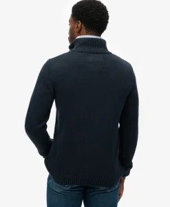 Cotton Half Zip Knit Jumper