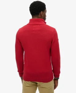 Cotton Half Zip Knit Jumper