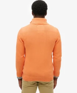 Cotton Half Zip Knit Jumper