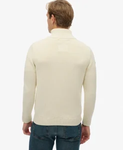 Cotton Half Zip Knit Jumper