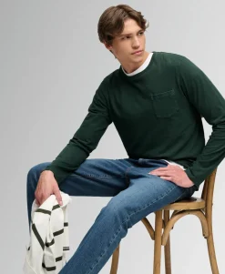 Cotton Linen Long Sleeve Pocket Top