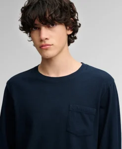 Cotton Linen Long Sleeve Pocket Top