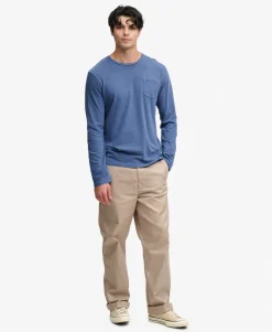 Cotton Linen Long Sleeve Pocket Top