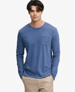 Cotton Linen Long Sleeve Pocket Top