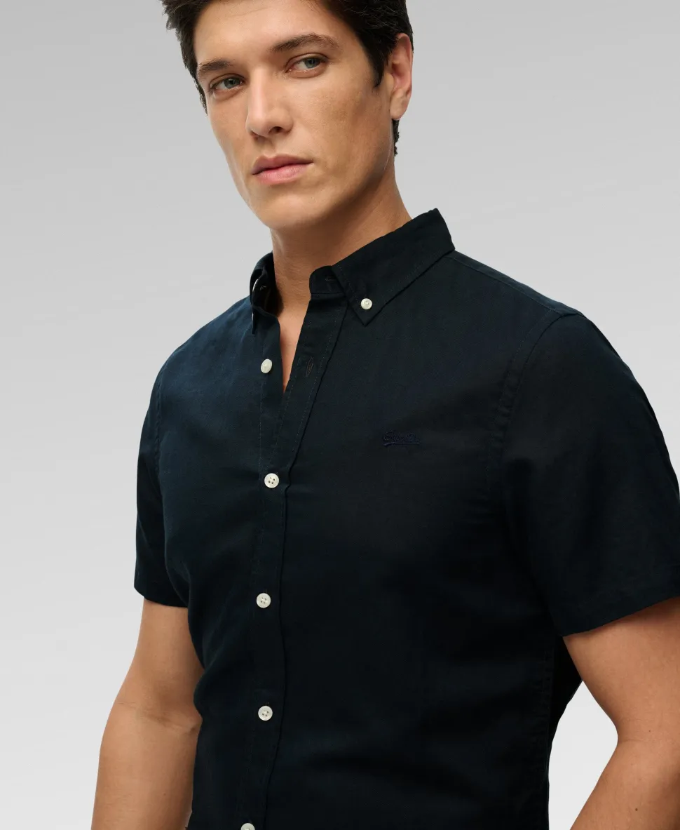 Cotton Linen Short Sleeve Shirt