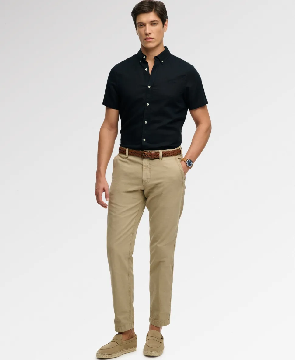 Cotton Linen Short Sleeve Shirt