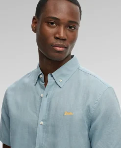 Cotton Linen Short Sleeve Shirt