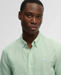 Cotton Linen Short Sleeve Shirt