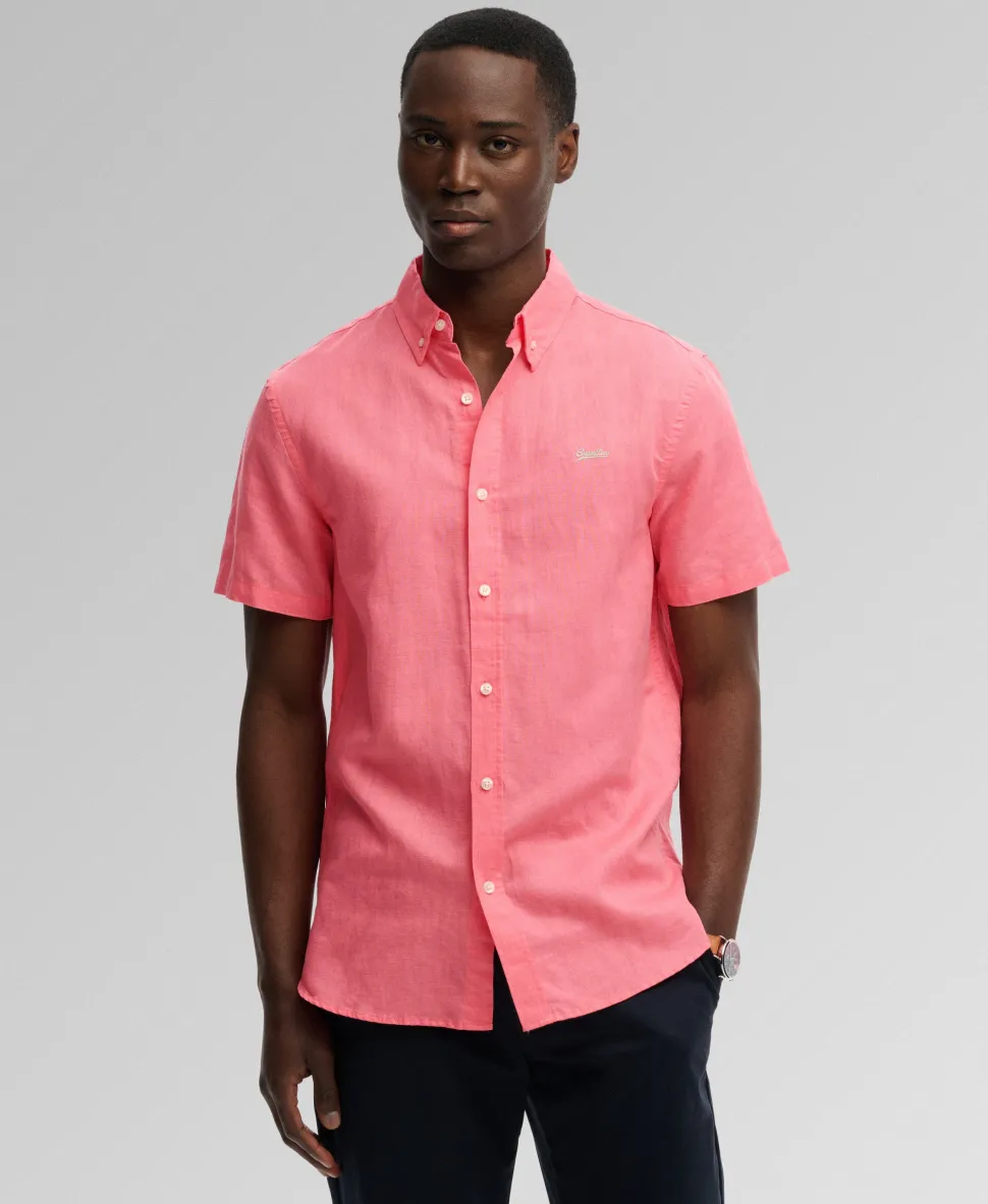 Cotton Linen Short Sleeve Shirt