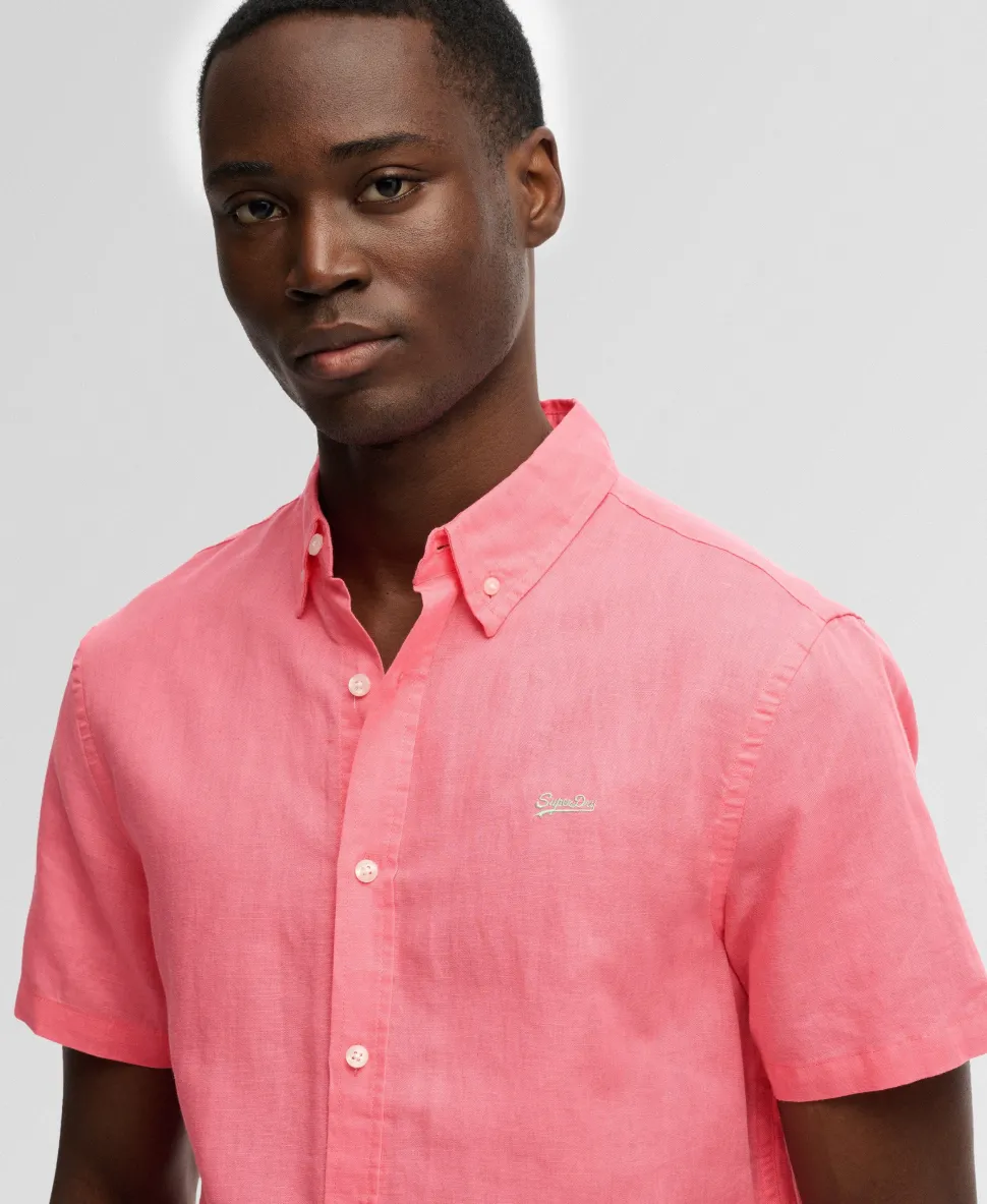 Cotton Linen Short Sleeve Shirt
