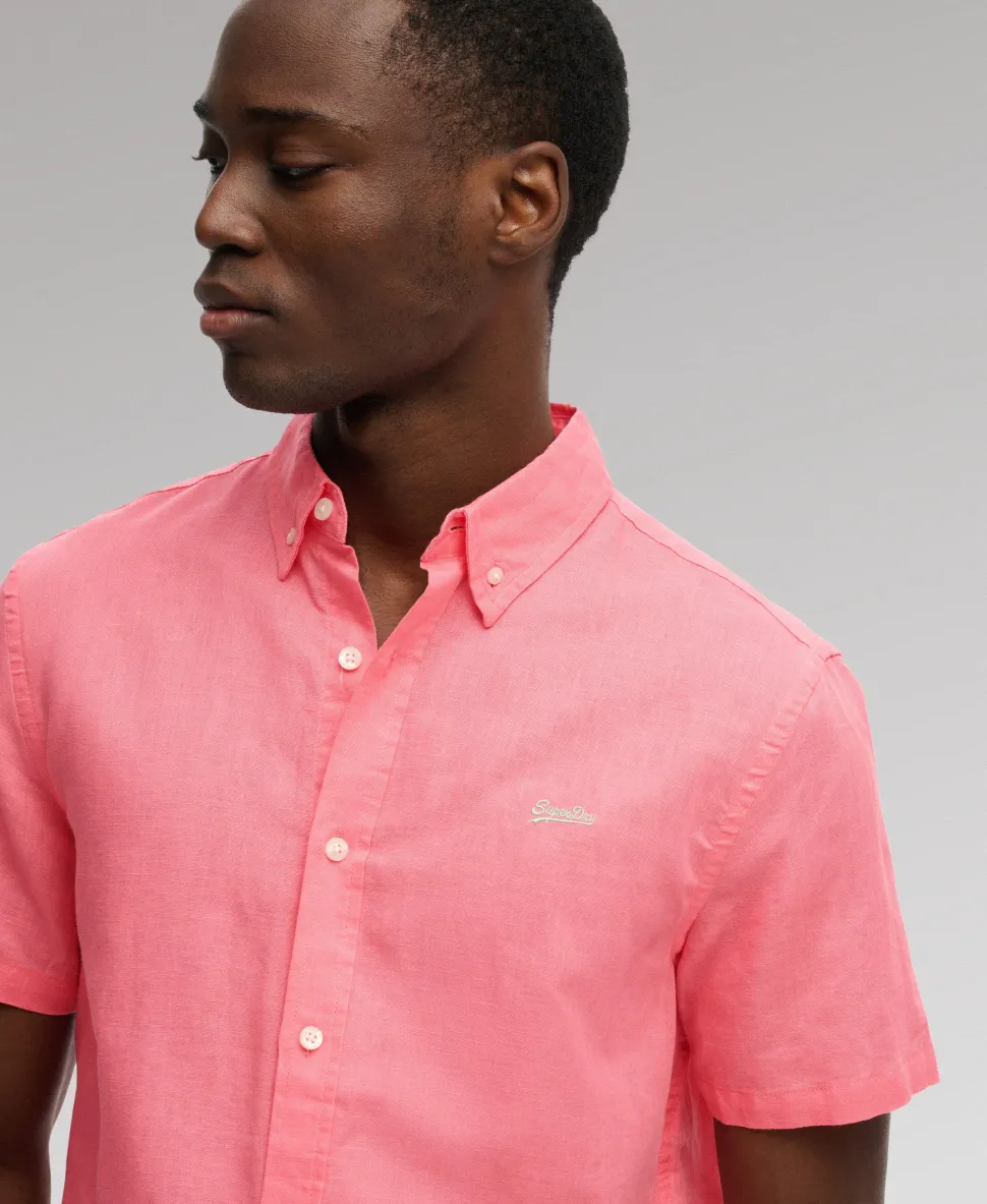 Cotton Linen Short Sleeve Shirt