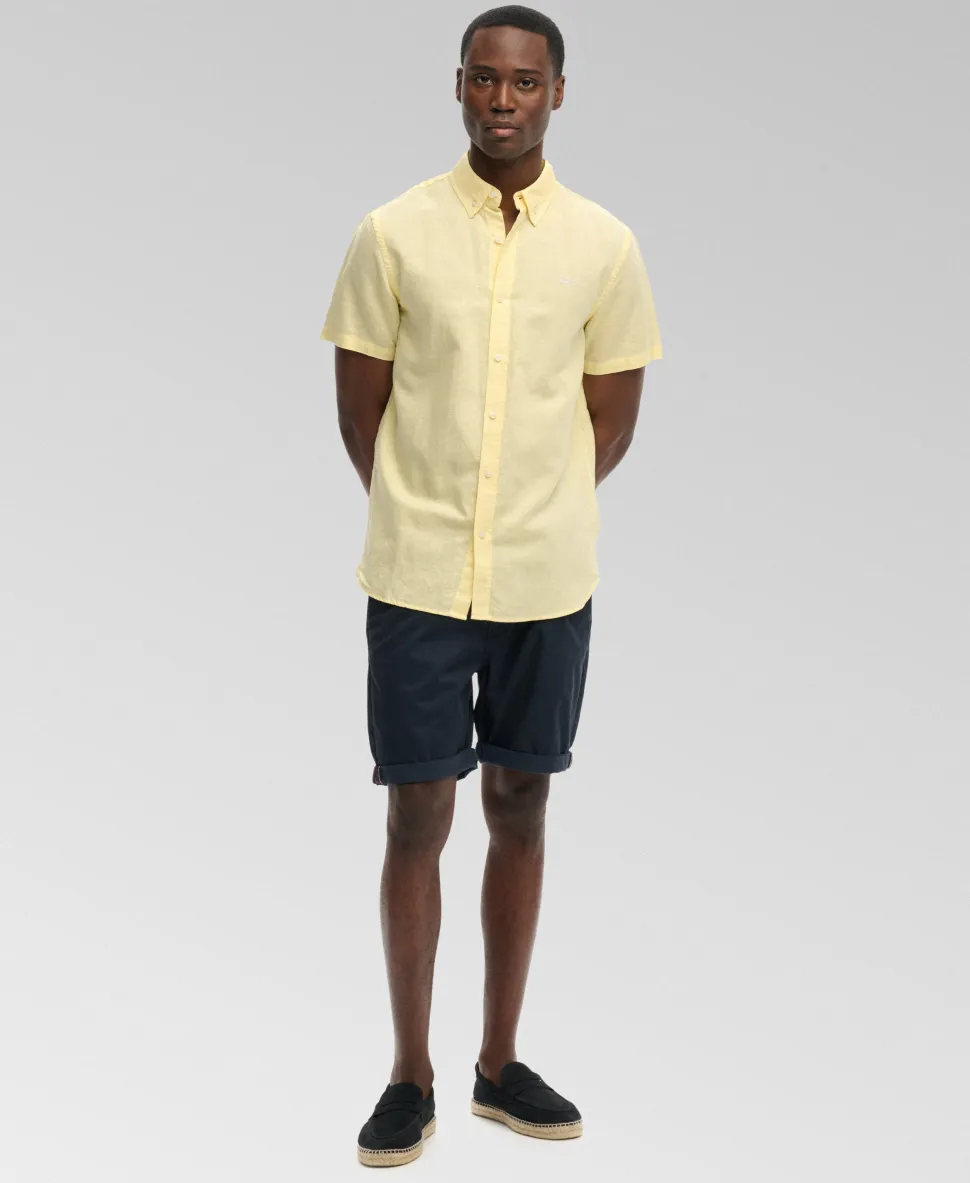Cotton Linen Short Sleeve Shirt