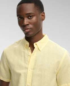 Cotton Linen Short Sleeve Shirt