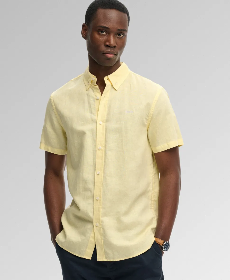 Cotton Linen Short Sleeve Shirt