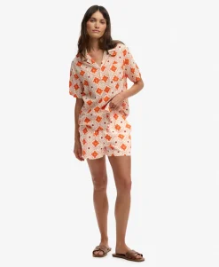Cotton Printed Beach Shorts