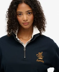 Country Club Crest Half Zip Sweatshirt