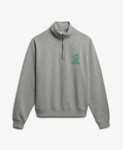 Country Club Crest Half Zip Sweatshirt