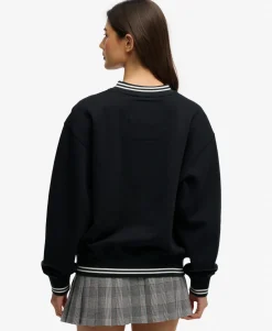 Country Club Crest V-Neckline Sweatshirt