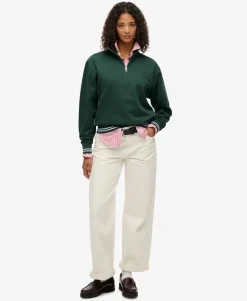 Country Club Embossed Half-Zip Jumper