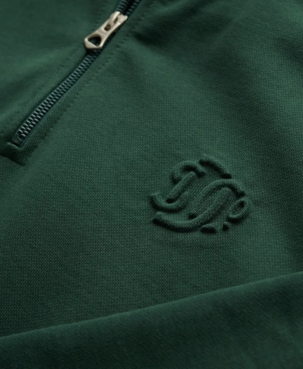 Country Club Embossed Half-Zip Jumper