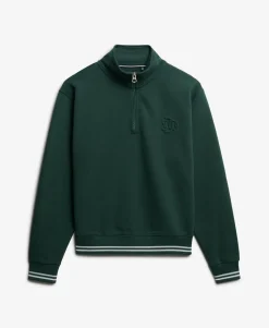 Country Club Embossed Half-Zip Jumper