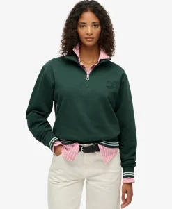 Country Club Embossed Half-Zip Jumper
