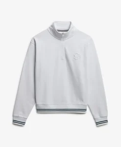 Country Club Embossed Half-Zip Jumper