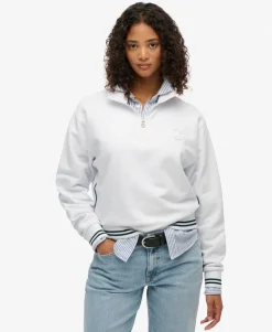 Country Club Embossed Half-Zip Jumper