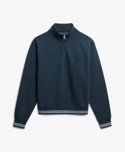 Country Club Embossed Half-Zip Jumper