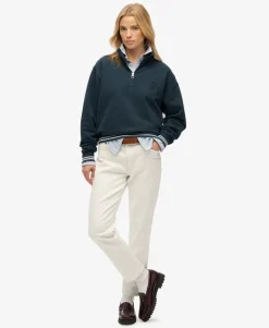 Country Club Embossed Half-Zip Jumper