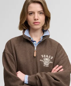 Country Club Half Zip Sweatshirt