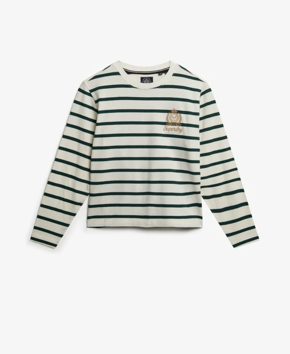 Country Club Long Sleeve Stripe Top