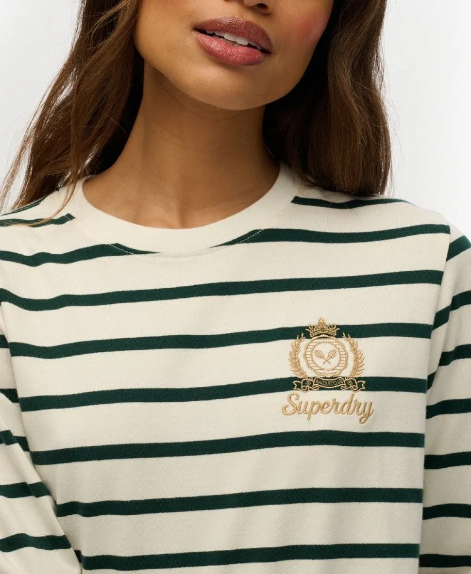 Country Club Long Sleeve Stripe Top