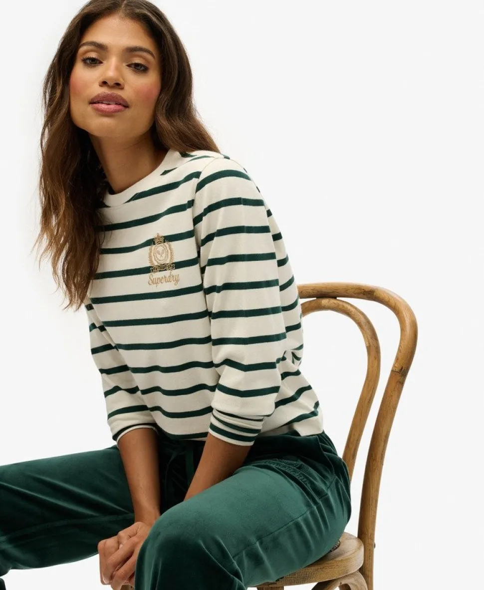 Country Club Long Sleeve Stripe Top