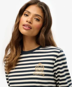 Country Club Long Sleeve Stripe Top