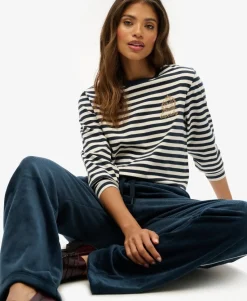 Country Club Long Sleeve Stripe Top