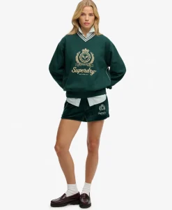 Country Club Loose V-Neck Sweatshirt