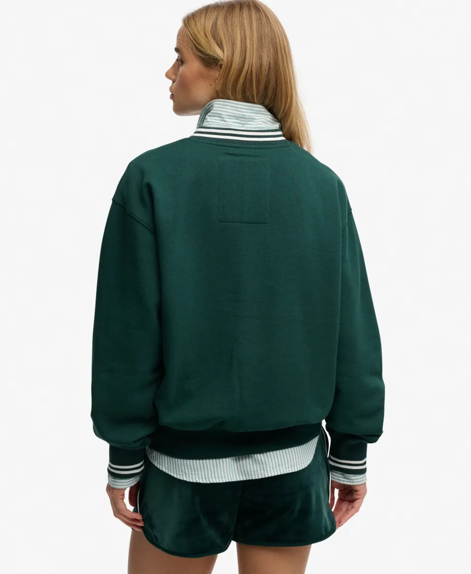 Country Club Loose V-Neck Sweatshirt