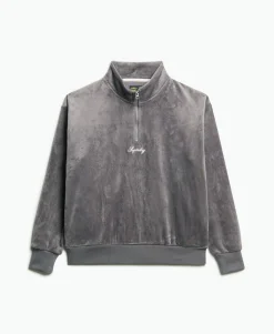 Country Club Velour Half-Zip