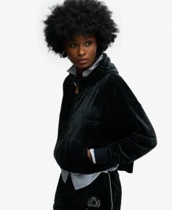 Country Club Velour Zip Hoodie