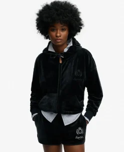 Country Club Velour Zip Hoodie
