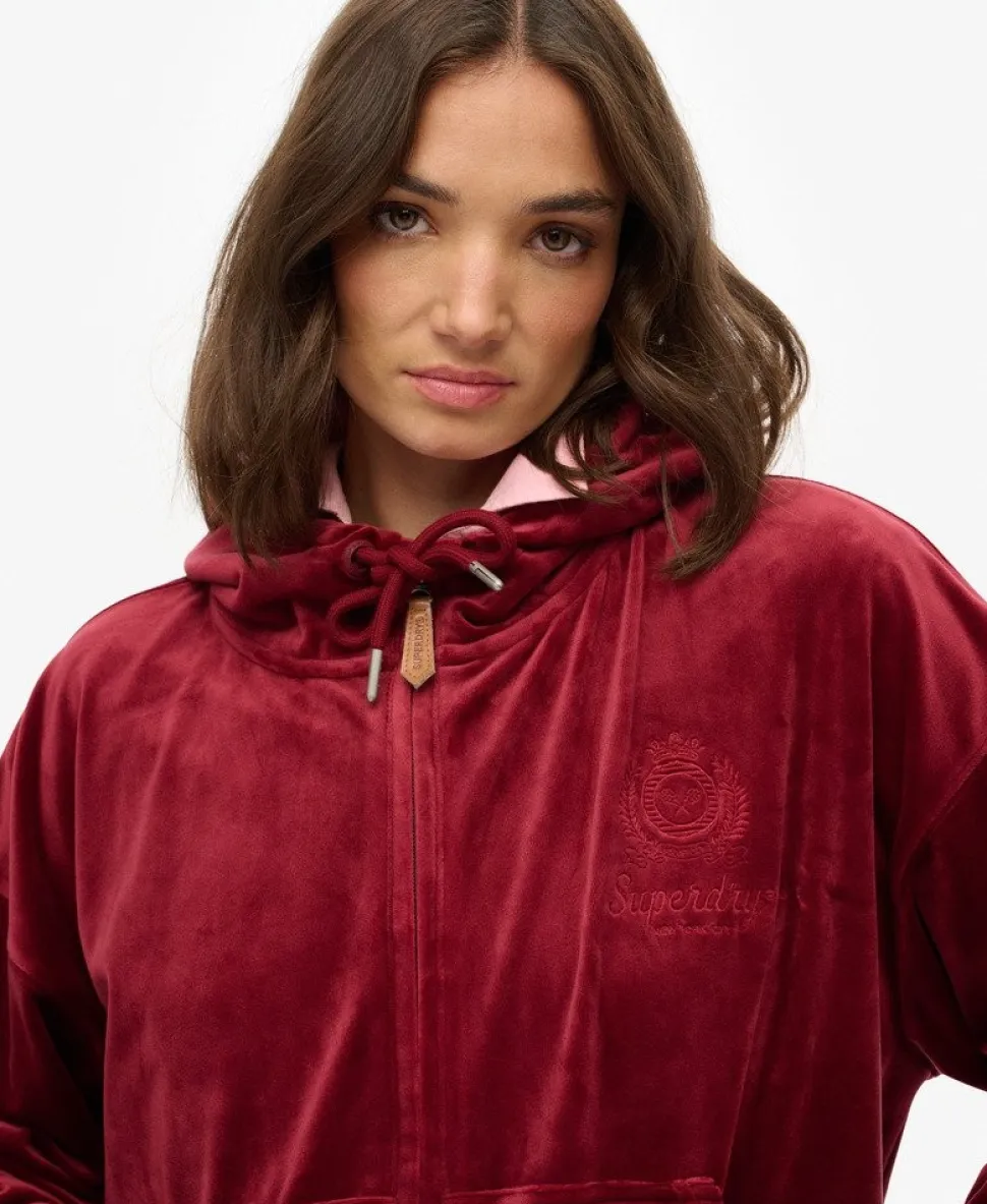 Country Club Velour Zip Hoodie