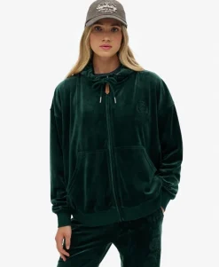 Country Club Velour Zip Hoodie