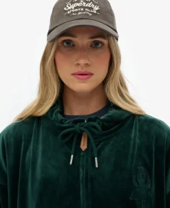 Country Club Velour Zip Hoodie