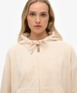 Country Club Velour Zip Hoodie