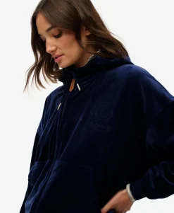 Country Club Velour Zip Hoodie