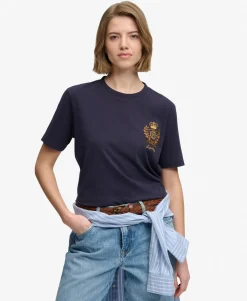 Crest Embellished T-shirt