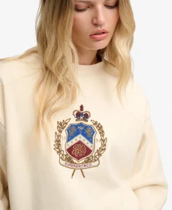 Crest Loose Crew Sweatshirt