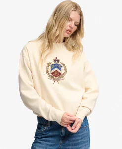 Crest Loose Crew Sweatshirt