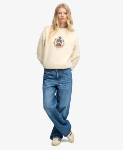 Crest Loose Crew Sweatshirt